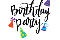 Birthday party decoration svg free