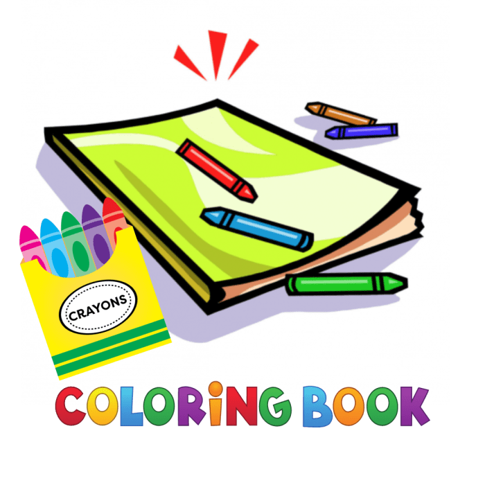 Coloring book pages books school back preschool color crayons worksheets printable cover 100th day colouring kids clipart open worksheet kindergarten