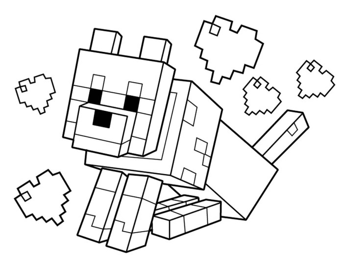 Minecraft coloring book printable