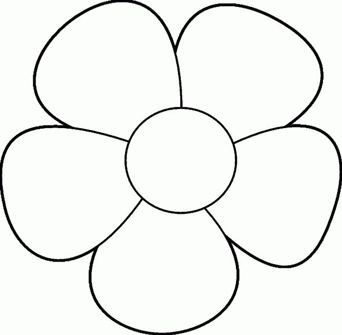 Coloring book pictures of flowers simple