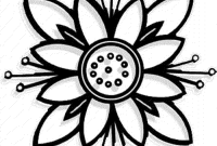 Coloring book pictures of flowers simple